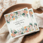 Elegant Garden Floral Greenery 80th Birthday Party Napkins<br><div class="desc">Celebrate a milestone birthday with our Elegant Garden Floral Greenery 80th Birthday Party Napkins. These exquisite napkins feature a beautiful floral and greenery design that brings a touch of nature’s elegance to your special occasion.</div>