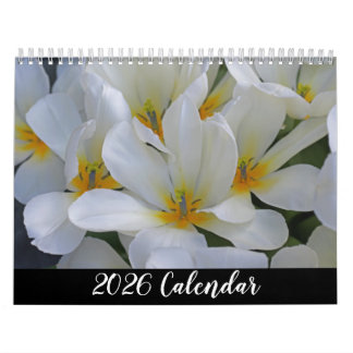 Elegant Garden Flower Plant Nature Photography Calendar