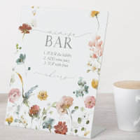 Elegant Garden Flowers Bridal Shower Mimosa Bar