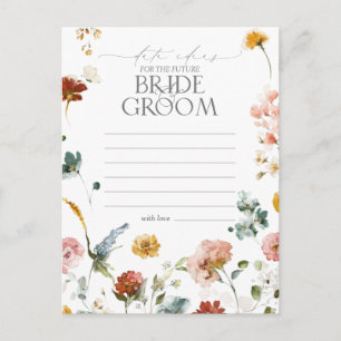 Elegant Garden Flowers Watercolor Date Ideas Postcard