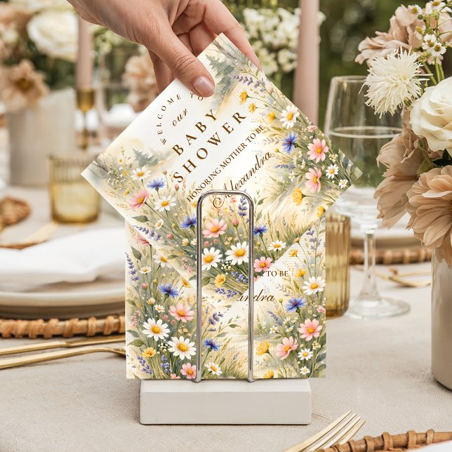 Elegant Garden Meadow Baby Shower Napkins (Creator Uploaded)