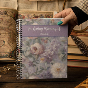 Elegant Garden Memorial Gift for Grieving Mother Notebook