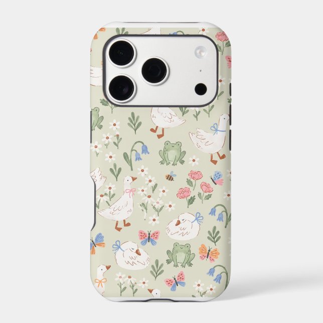 Elegant Garden Pattern | Nature Lover Gift Iphone Case (Back)