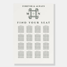 Elegant Garden Sage Green Ivory Seating Chart