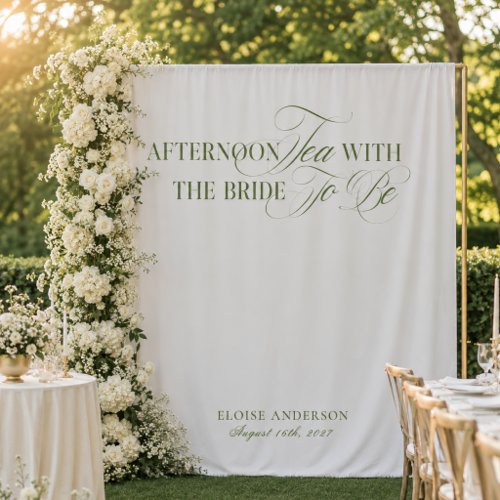 Elegant Garden Tea Bridal Shower Backdrops