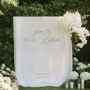 Elegant Garden Tea Bridal Shower Backdrops Banner