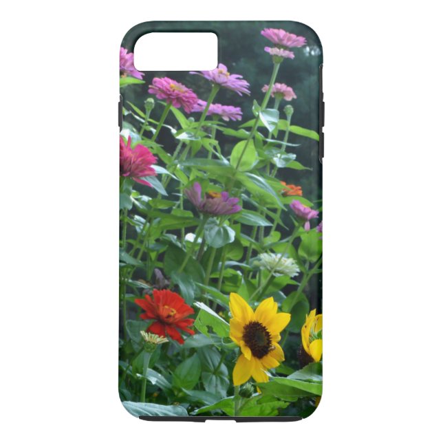 Elegant Garden View sunflower, daisies, cosmos Case-Mate iPhone Case (Back)