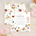 Elegant Garden Watercolor Floral Girl Baptism Invi Invitation<br><div class="desc">Make a truly memorable impression with this delicate and beautiful Elegant Garden Watercolor Floral Girl Baptism invitation. Crafted to perfection, this modern, square invitation features stunning hand-lettered calligraphy and a gorgeous arrangement of watercolor garden flowers in shades of yellow, blue, and pink. Perfect for your little one's special day, this...</div>
