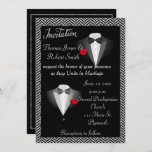 Elegant Gay Tuxedo Wedding Invitation at Zazzle
