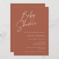 Elegant Gender Neutral Boho Baby Shower  Invitatio Invitation