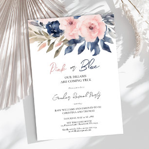 Elegant Gender Reveal  Invitation