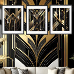 Elegant Geometric Art deco Gold Black Wall Art Sets<br><div class="desc">Art deco Bold,  intersecting geometric shapes with sharp,  precision-cut metallic edges,  rendered in a striking composition of modernist luxury against a rich,  velvety,  textureless black background,  evoking Tamara de Lempicka's elegant Art Deco aesthetic. Sharp,  geometric lines</div>