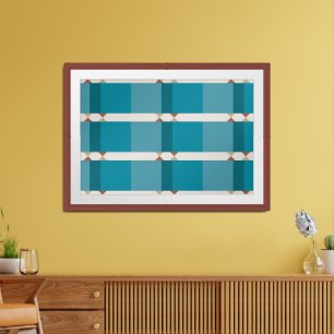 Elegant Geometric Art Earthy Tones Blue Brown Grey Framed Art