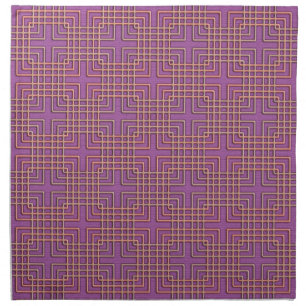 Elegant geometric japanese pattern cloth napkin