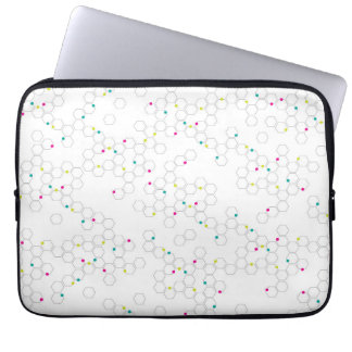 ELEGANT GEOMETRIC MOLECULE LAPTOP SLEEVE