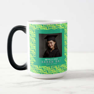 Elegant Geometric Pattern Certified Teacher Color Morph Mug