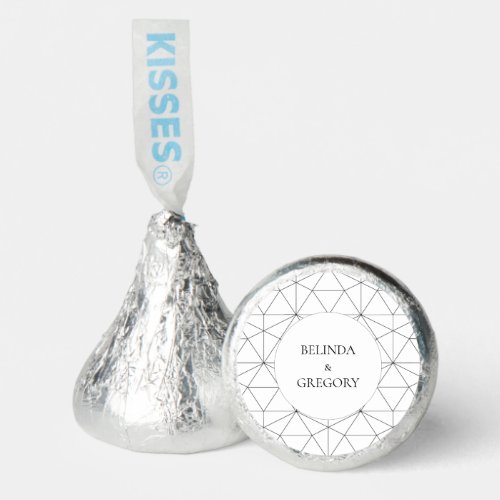 Elegant Geometric Pattern Wedding  Hersheys Kisses