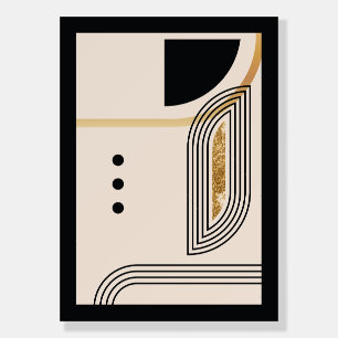 Elegant geometric shapes foam board