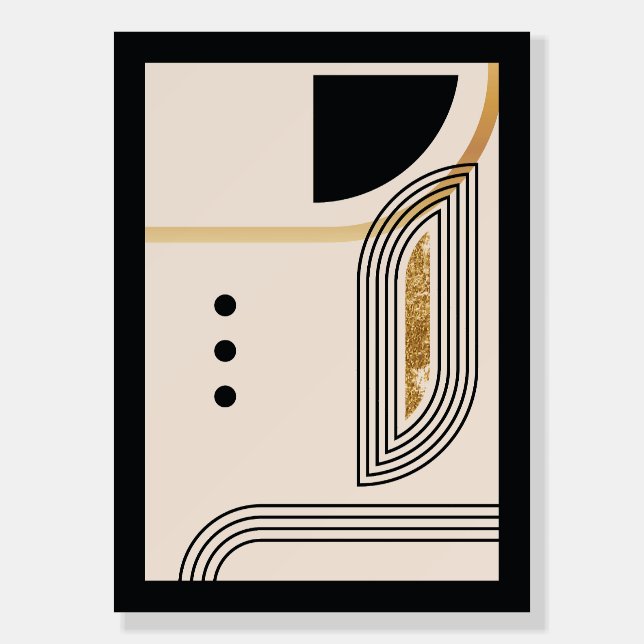 Elegant geometric shapes foam board (Front)