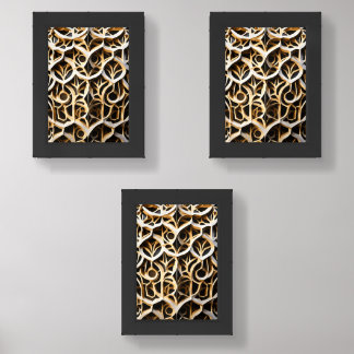Elegant Geometric Wall Art Set