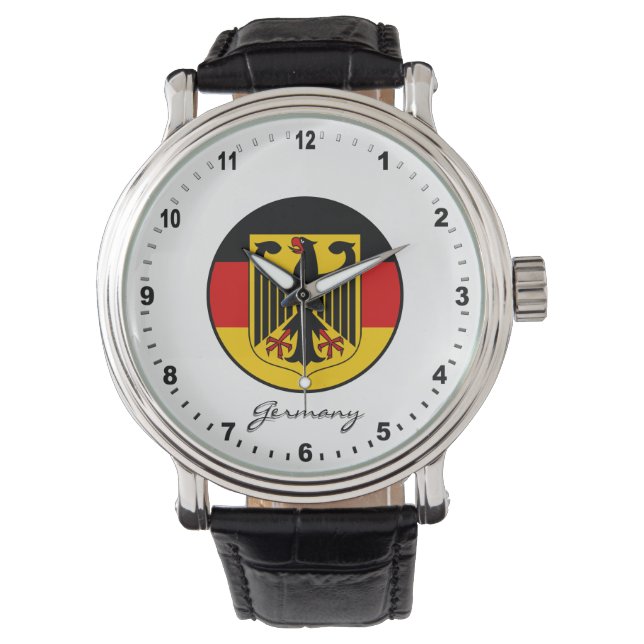 Elegant Germany Watch & German Flag / Deutschland (Front)