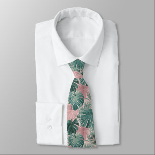 Elegant Gift For Boyfriend Tropical Floral Neck Tie