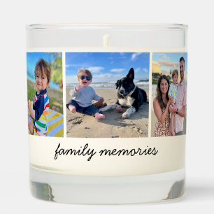 Elegant Gift for Mom Family Photo Personalized Scented Candle
