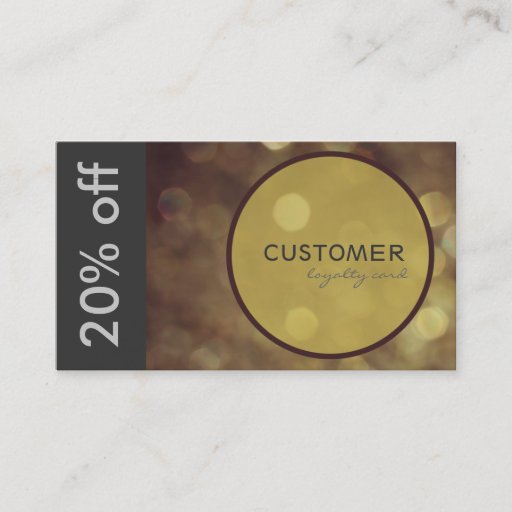 Customizable Elegant Gift or Discount Card Business Cards