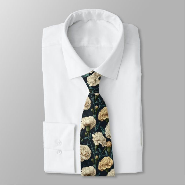 Elegant Gifts For Guys Carnation Neck Tie (Tied)