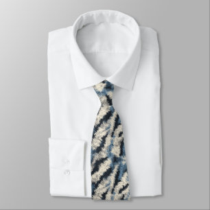 Elegant Gifts For Husband Tiger Print Neck Tie