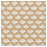 Elegant gingko leaf rows w/custom background color fabric