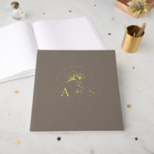 Elegant Ginkgo Leaves Sandstone Wedding Foil