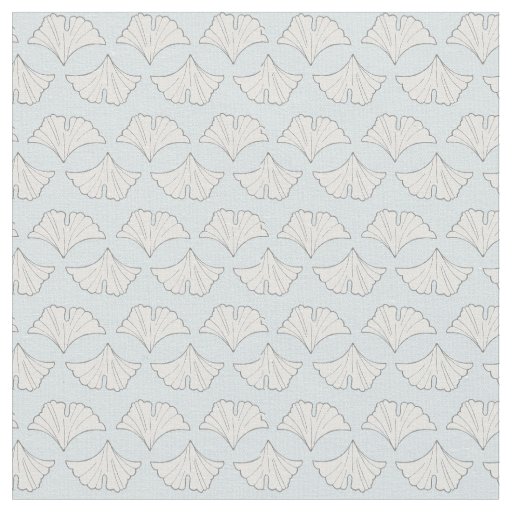 Elegant ginkgo leaves with custom background color fabric