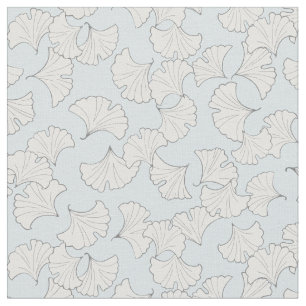Elegant ginkgo leaves with custom background color fabric