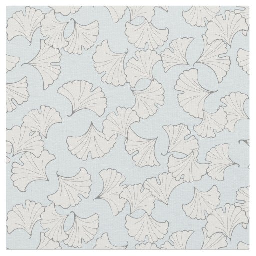 Elegant ginkgo leaves with custom background color fabric
