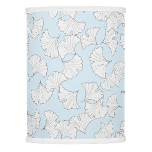 Elegant ginkgo leaves with custom background color lamp shade