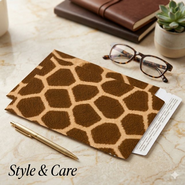 Elegant Giraffe Pattern Envelope Mailer Design (Elegant Giraffe Pattern Envelope Mailer Design)