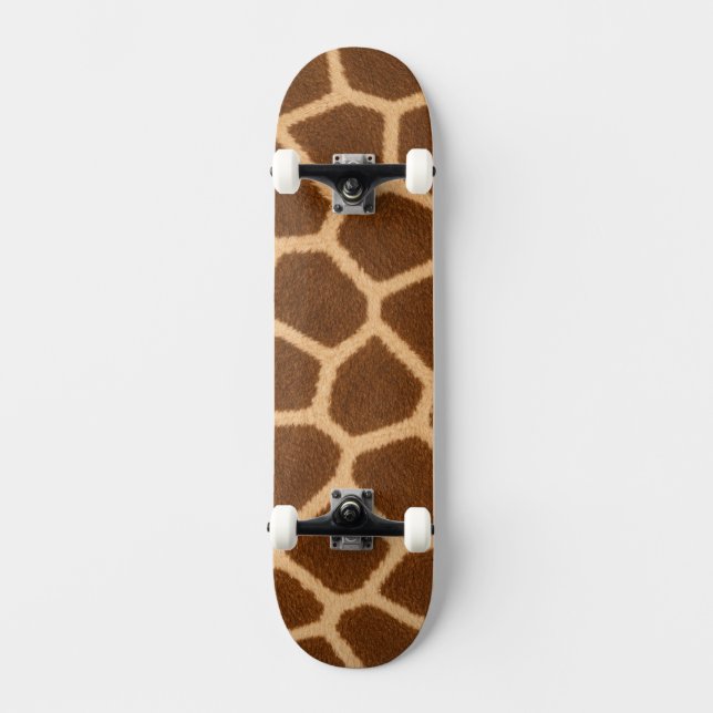 Elegant Giraffe Pattern Stylish Unique Skateboard (Front)