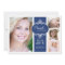 Elegant Girl 4 Photo Blue & White Graduation