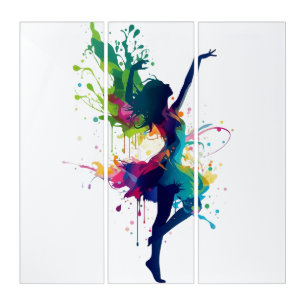 🎨Elegant Girl Wall Art Triptych – Modern Feminine