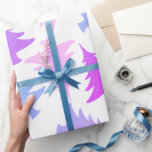 Elegant girly colorful Christmas tree pattern Wrapping Paper<br><div class="desc">Pretty colorful Christmas tree pattern.</div>