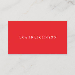 Elegant Girly Day Spa and Salon Bright red Business Card