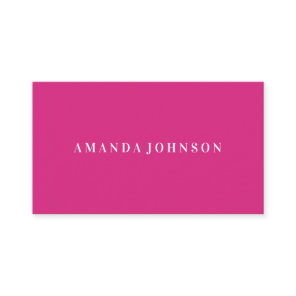 Elegant Girly Day Spa and Salon FUCHSIA PINK Business Card