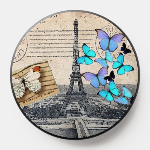 elegant girly france travel paris eiffel tower PopSocket