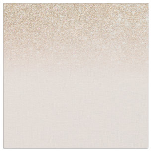 Elegant Girly Gold Rose Pink Glitter Ombre Fabric