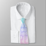 Elegant Girly Gradient Pineapple Pattern Colorful Neck Tie<br><div class="desc">Trendy pineapple pattern in pink,  purple,  blue and white.</div>