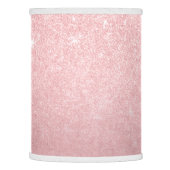 Elegant girly gradient pink rose gold glitter lamp shade (Left)