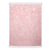 Elegant girly gradient pink rose gold glitter lamp shade (Right)