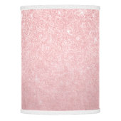 Elegant girly gradient pink rose gold glitter lamp shade (Front)