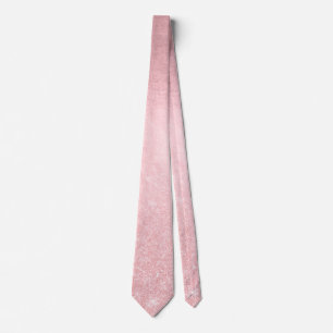 rose gold glitter tie